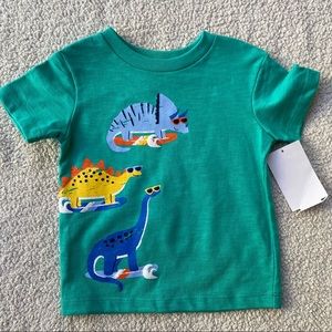 NWT Little Me Dino Graphic Short Sleeve T-shirt, Size 12 Months